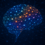 Abstract network brain concept representing retrieval-augmented generation and AI context retrieval